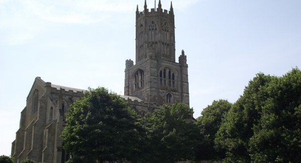View of the Church of St Mary and All Saints, Fotheringhay, from the north. Photo Credit K P Lewis